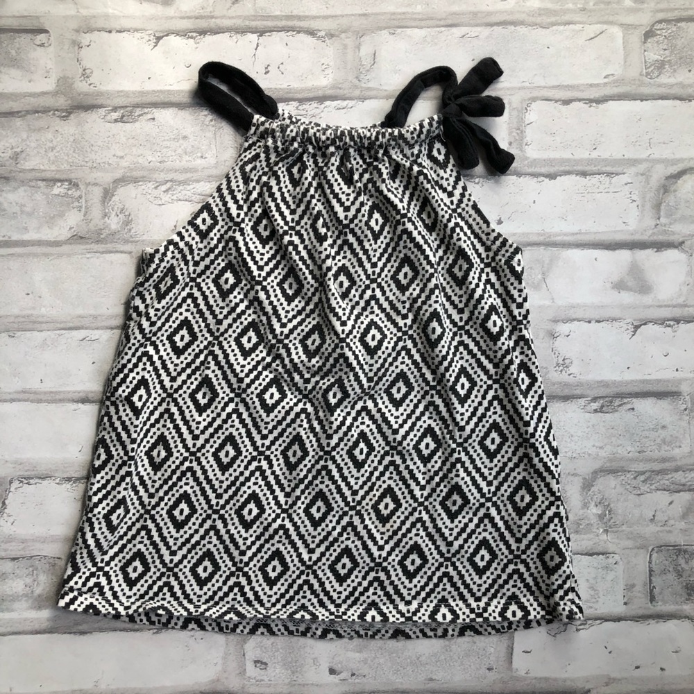 CARTER’S | Geo Sleeveless Top Black White 3T Girl’s